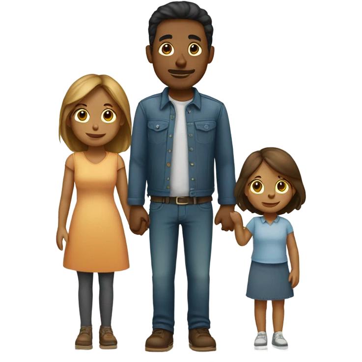 1 Husband, 1 wife , 1 son, 1 daughter and 1 baby emoji