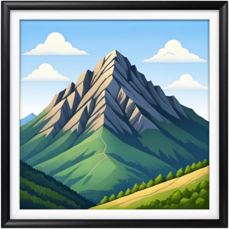 the mountain "Hoher Kasten" in St. Galler Rheintal emoji