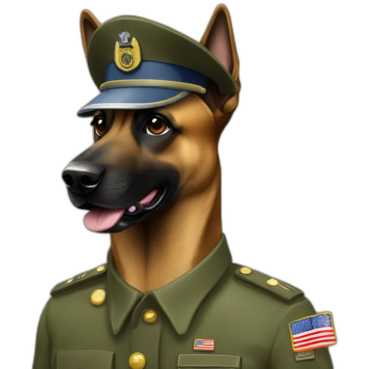 Malinoise military emoji