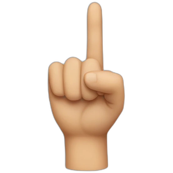 one finger emoji