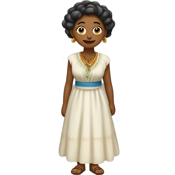 Tzanca uraganu wearing a dress emoji