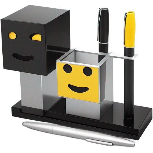 modern pen holder emoji