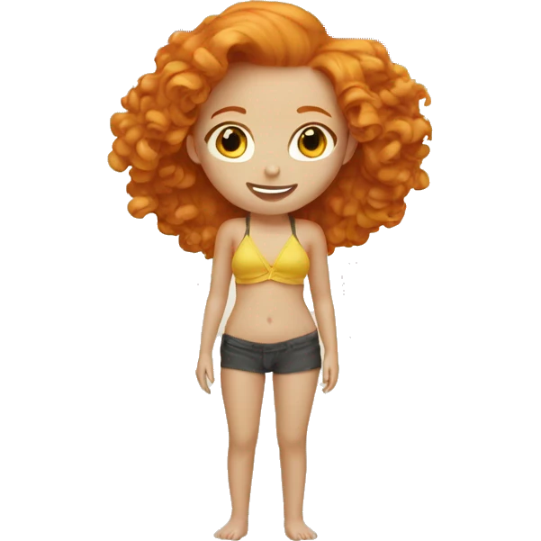 BEAUTIFUL GINGER GIRL BEACH  emoji