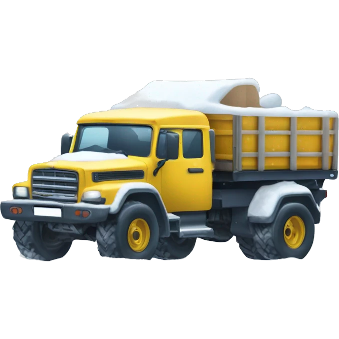 4x4camion dans la neige emoji