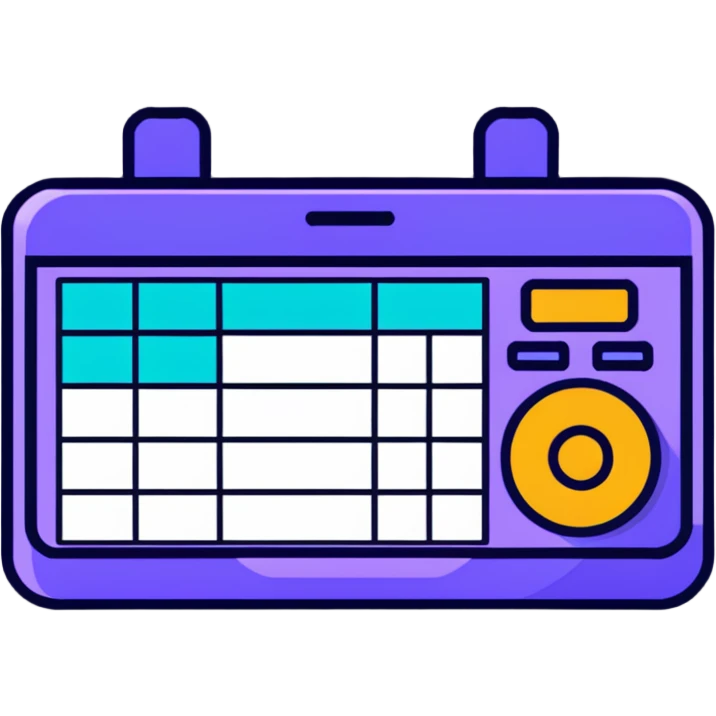 music scheduling app interface emoji