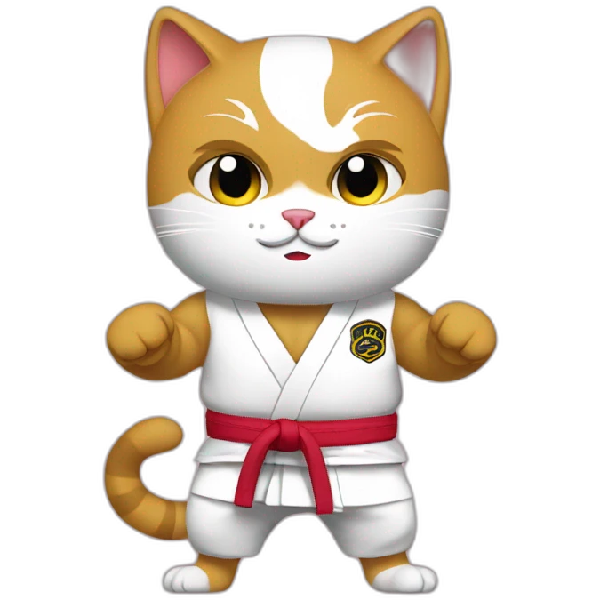 jiu-jitsu cat emoji