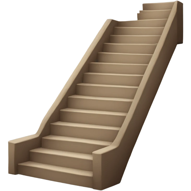 a stair and a tongue emoji