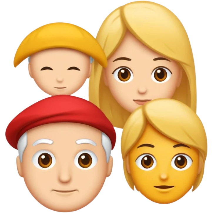Kırmızı saçlı gözlüklü bir kız emoji