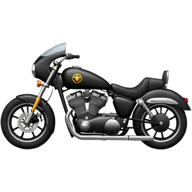 Club style motorcycle emoji