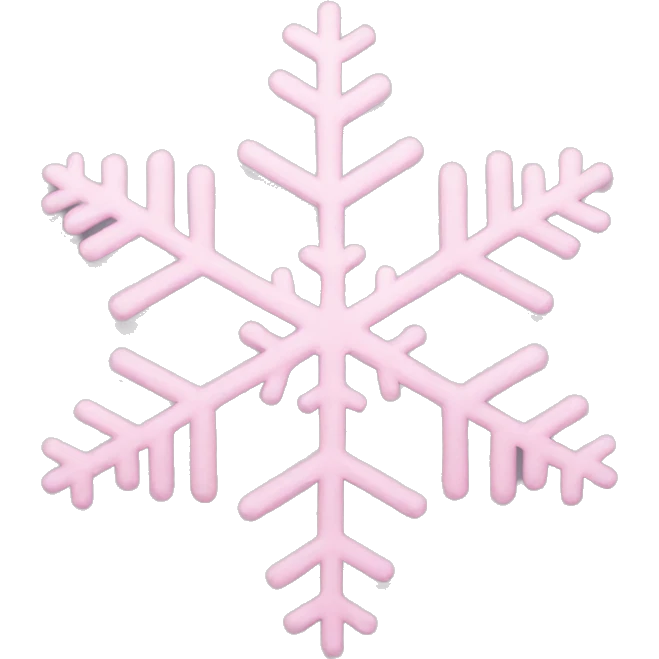 pastel pink snowflake  emoji