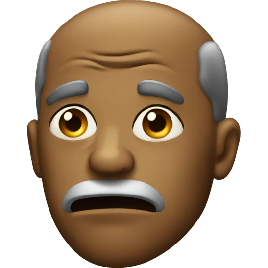 Bewildered face emoji