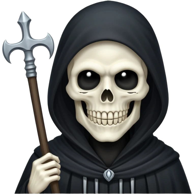 Smiling grim reaper emoji