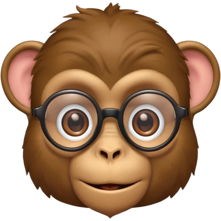 monkey with specs emoji