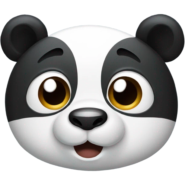 An panda with Nasal tube emoji