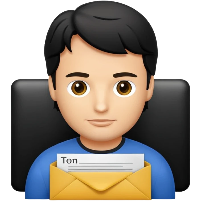 sobre de correo nombre de Tom Welling emoji