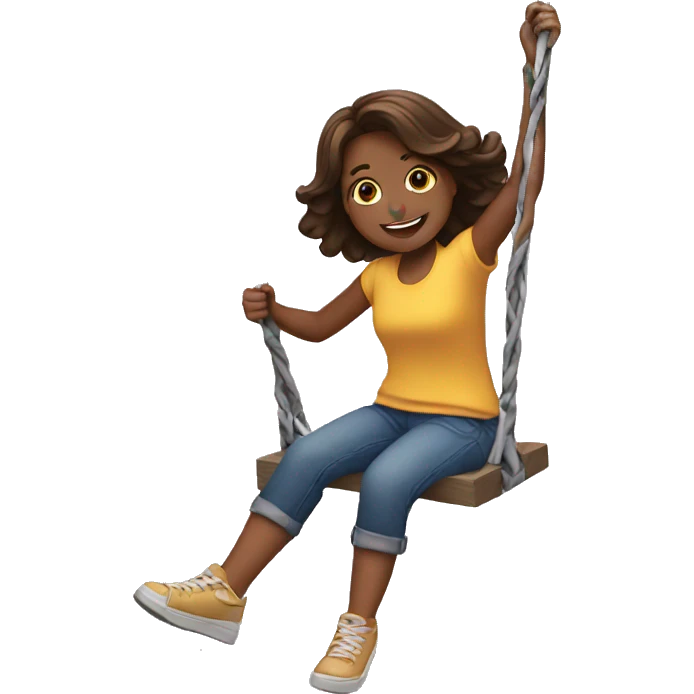 Girl Swinging emoji