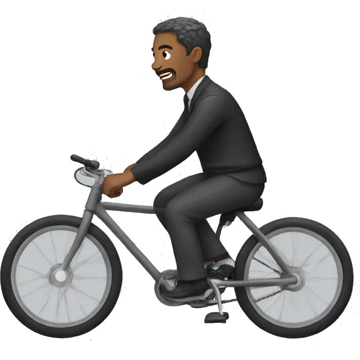 Men wearing a dress riding a bike  emoji