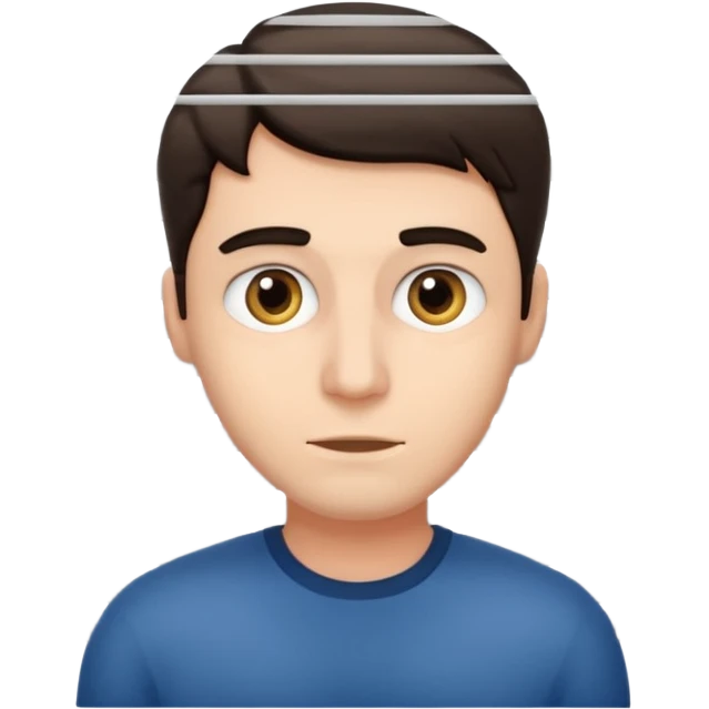 Male peeking behind the blinds  emoji