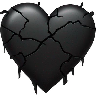 Broken black heart emoji