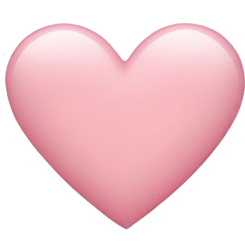 Light pink heart emoji