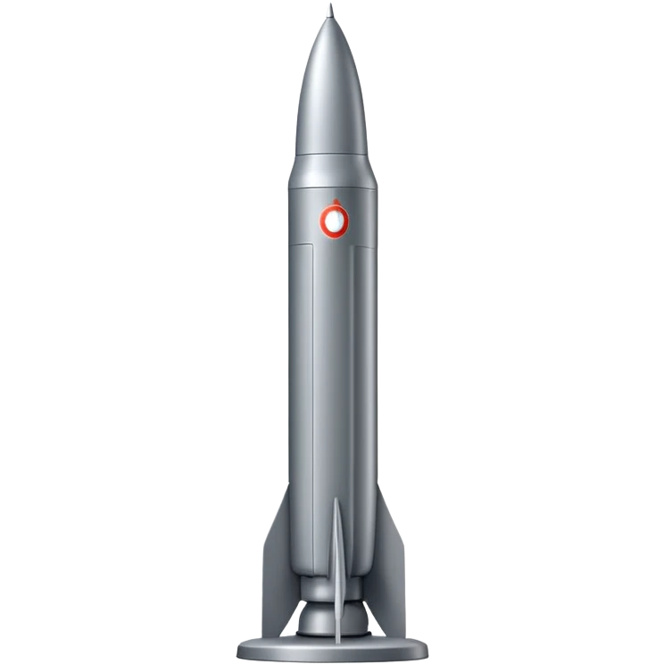 Fateh 1 missile standing upright emoji