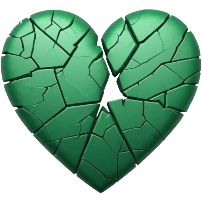 broken green heart  emoji