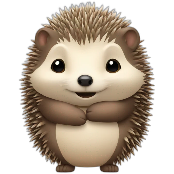 hedgehog hugs emoji