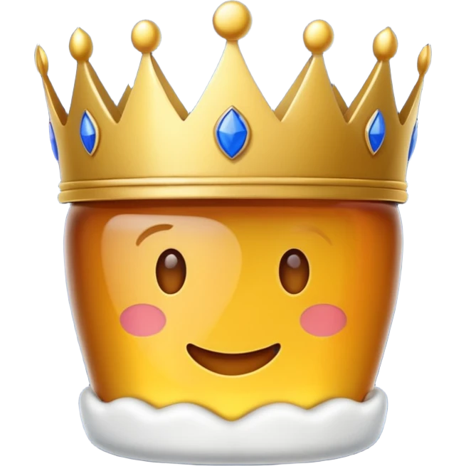 Una corona y que abajo diga royal emoji