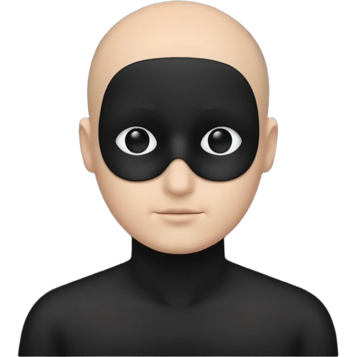 completely flat black silhouette, no facial features, no eyes, no no nose, no lips, no hair emoji