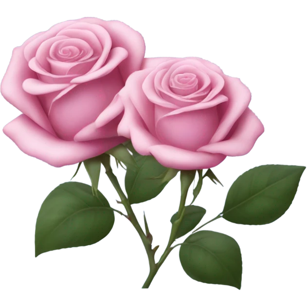 pink and blue rose emoji