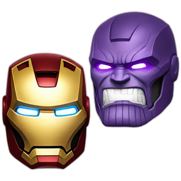 Iron man vs thanos emoji