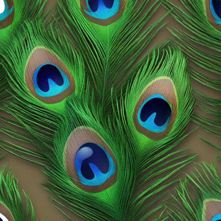 peacock feather emoji