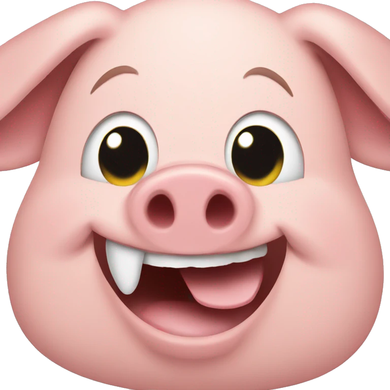 pig laughing emoji