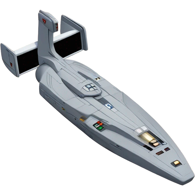 Star Trek  Enterprise ncc-1701 with 2 warp nacelles emoji