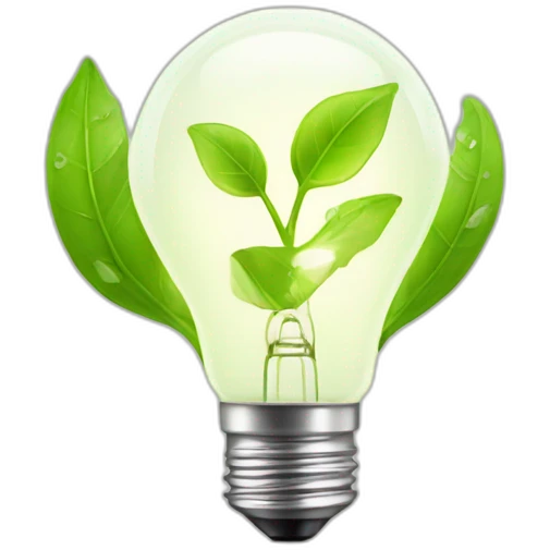 eco light bulb emoji