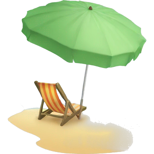 Beach with Umbrella emoji