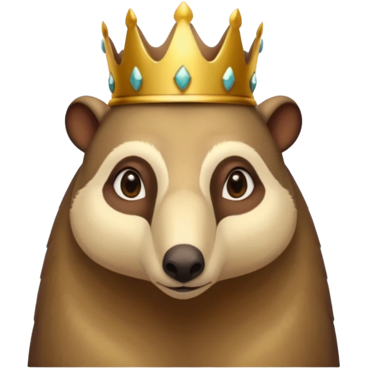 Anteater whos wearing a crown emoji