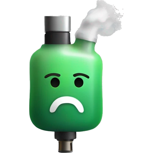 vape with smoke emoji