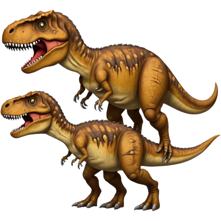 T-Rex with dead ceratosaurus emoji