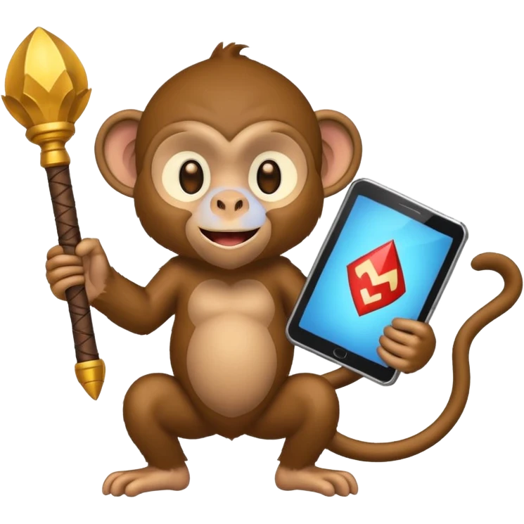 Monkey and rpg emoji