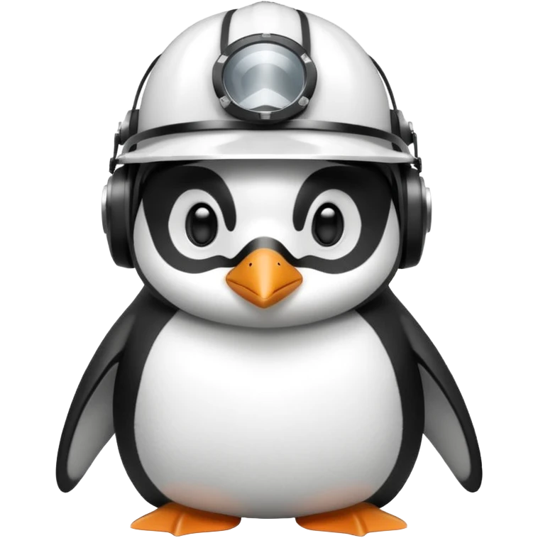penguen kasklı emoji