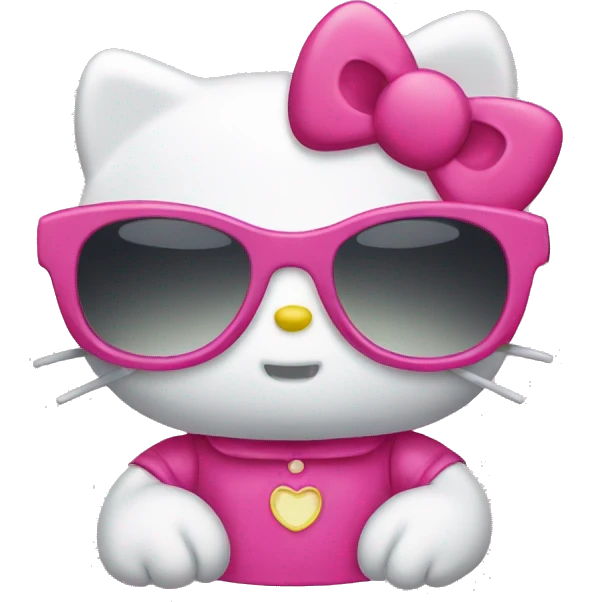 hello kitty sunglasses  emoji