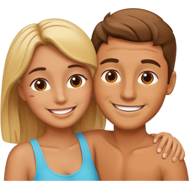 Pareja abrazados emoji
