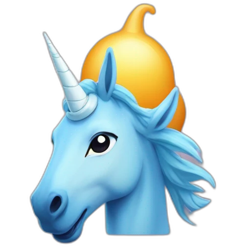Une licorne sur le logo medadom emoji