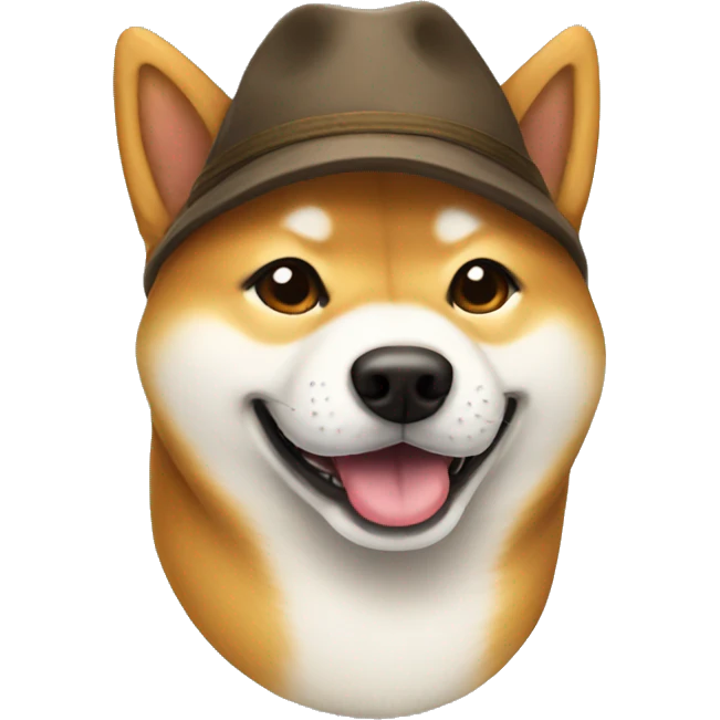 Shiba wearing a hat  emoji