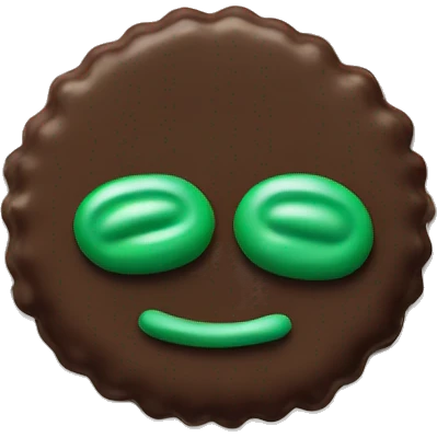 a single thin mint cookie emoji