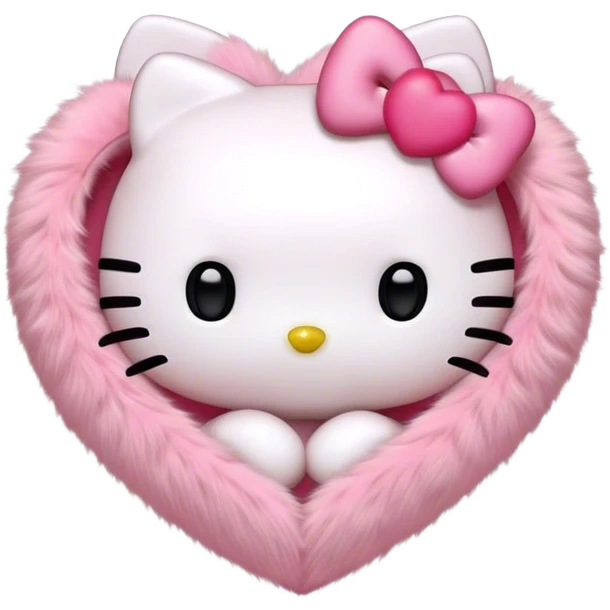 hello kitty heart emoji