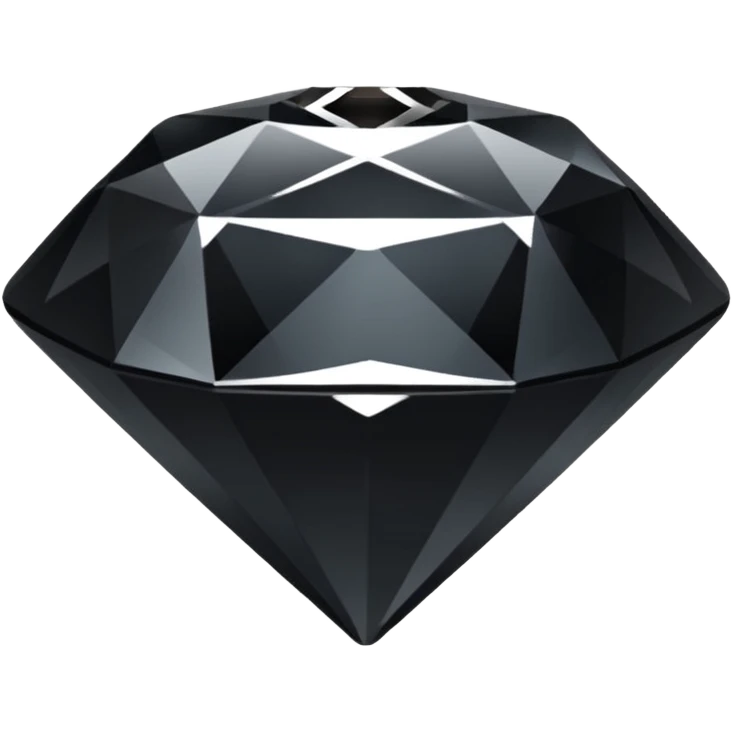 Un Emoji diamant Noir emoji