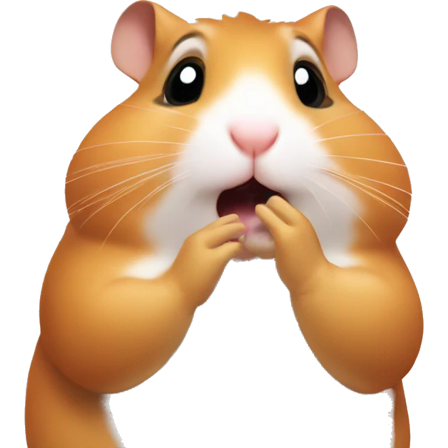 Hamster blowing kisses  emoji