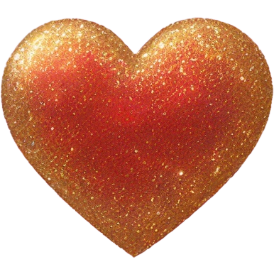 glittery heart emoji